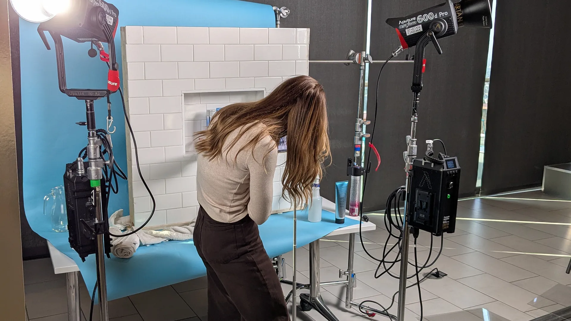 Styling a set for a product shot